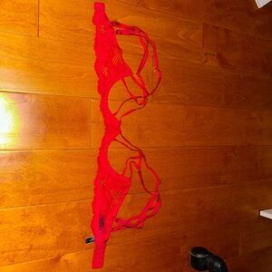 Victoria's Secret Fiery Red Lace Bra